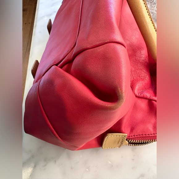 See by Chloé Deep Rose Leather Bag w Crossbody Strap - Picture 12 of 13